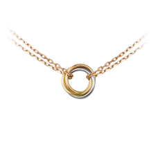 Sweet Trinity Necklace 3-Gold Pink Gold