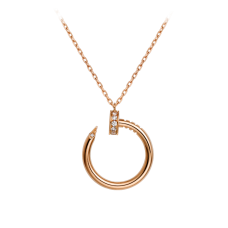 Cartier Juste Un Clou Necklace Pink Gold Diamonds