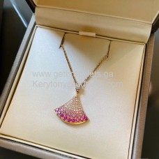 BVLGARI Divas Dream Necklace Pink Sapphires and Rose Gold