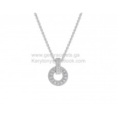 Bvlgari BVLGARI Necklace White Gold With Pave Diamonds Quality
