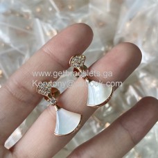 Bvlgari Divas Dream Earrings Mother of Pearl with Diamonds