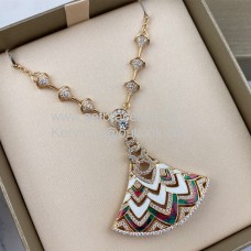 Bvlgari Divas Dream Multicolour Necklace Rose Gold AAA