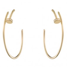 Cartier Juste Un Clou Earring 18K Yellow Gold With 28 Diamonds