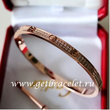 Cartier Love Bracelet SM Pink Gold With Diamonds