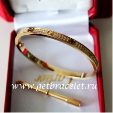Cartier Love Bracelet SM Yellow Gold With Diamonds