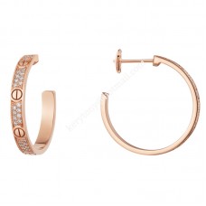 Cartier Love Earrings Yellow Gold/Rose Gold/White Gold With Diamonds