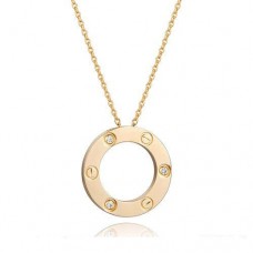 Cartier Love Pendant Necklace In Yellow Gold With 3 Diamonds