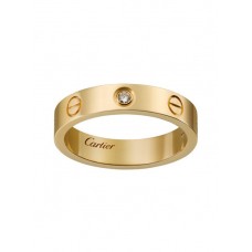 Cartier Love Wedding Band 18K Yellow Gold Love Ring With 1 Diamonds