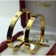 Cartier Bracelet Yellow Gold 4 Diamonds 