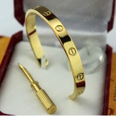 Cartier Semi-Open Love Bracelet Yellow Gold