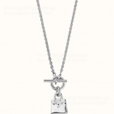 Hermes Birkin Amulette Pendant in Sliver