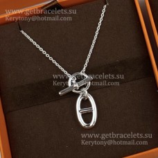 Hermes Chaine DAncre Chain Pendant Necklace in Sterling Silver