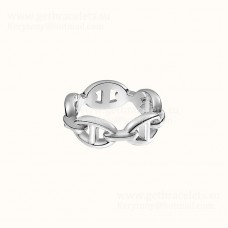 Hermes Chaine dAncre Enchainee Ring in White Gold/Yellow Gold/Rose Gold Lady UK