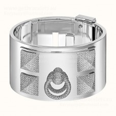 Hermes Collier de Chien Bracelet White Gold with Diamonds Price