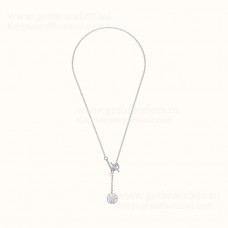 Hermes Ex-Libris Pendant White Gold With 1 Diamonds