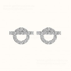Hermes Finesse Earrings White Gold with Diamonds