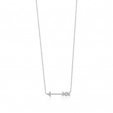 Tiffany Palomas Graffiti Arrow Diamonds Pendant 925 Sterling Silver Necklace UK