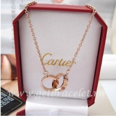 Cartier Love Necklace Pink Gold