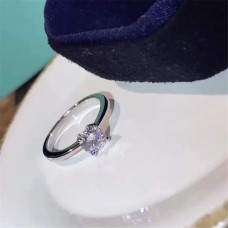 Tiffany Harmony Ring Round Crystal Engagement Women Meet
