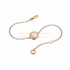 BVLGARI BVLGARI Bracelet in Rose Gold with Mother of Pearl