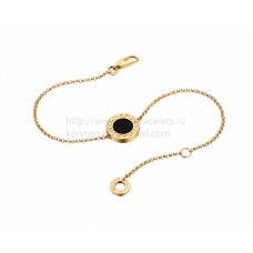 BVLGARI BVLGARI Bracelet in Yellow Gold with Onyx