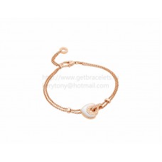 BVLGARI BVLGARI Cuore Rose Gold Bracelet with Mother of Pearl