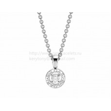 BVLGARI BVLGARI Diamond Pendant with White Gold Chain