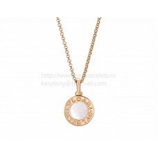 BVLGARI BVLGARI necklace Rose Gold Chain with Mother of Pearl