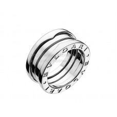 Bvlgari B.zero1 3-Band Spiral Ring in White Gold