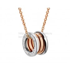 Bvlgari B.zero1 Pendant in Rose and White Gold