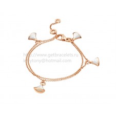 Bvlgari DIVAS Dream Bracelet Rose Gold Set with Mother of Pearl