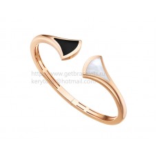 Bvlgari DIVAS Dream Bracelet Rose Gold with Mother of Pearl and Onyx