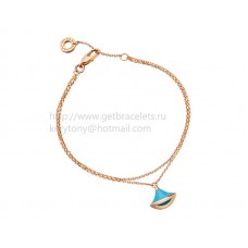 Bvlgari DIVAS Dream Bracelet Rose Gold with Tourquoise
