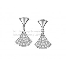 Bvlgari DIVAS Dream Earrings White Gold with Pave Diamonds