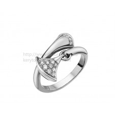 Bvlgari DIVAS Dream Ring White Gold with Pave Diamonds