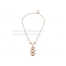 Bvlgari Divas Dream Rose Gold Necklace with Pave Diamonds