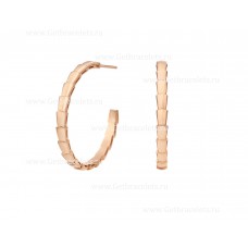 Bvlgari Medium Serpenti Viper 18K Rose Gold Earrings