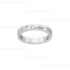 Cartier C de Cartier Wedding Band With Diamond White Gold
