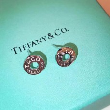Tiffany 1837 Circle Diamond Ear-stud Sterling Silver Valentine For Price List USA
