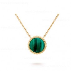 Van Cleef Arpels Perlee Couleurs Pendant Yellow Gold Malachite