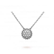 Van Cleef Arpels Perlee Diamonds Pendant White Gold