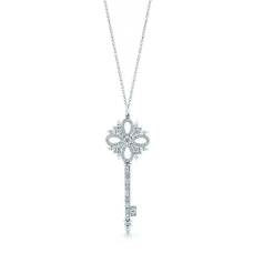 Tiffany Keys Tiffany Victoria Key Pendant Necklace Pear Shaped Diamonds D.C. Sale