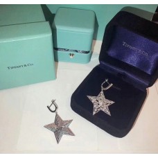 Tiffany Star Pendant Clone Diamonds Drop Earrings Gift