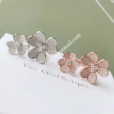 Van Cleef Arpels Frivole Between the Finger Ring Yellow Gold/White Gold/Rose Gold With Diamond Wholesale