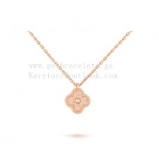 Van Cleef Arpels Sweet Alhambra Pendant Rose Gold