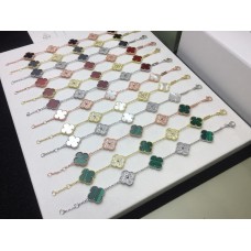 Van Cleef Arpels Alhambra Bracelet 5 Motifs Mother-of-pearl Diamond